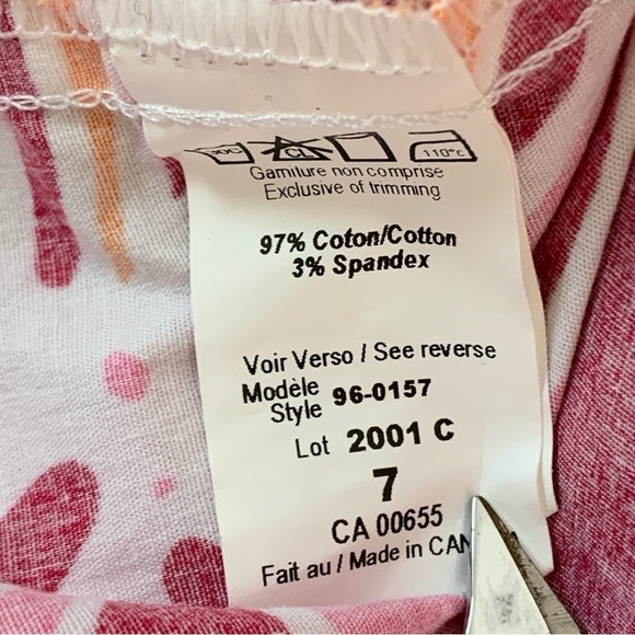 Vintage Y2K Halter Dress Womens Small Medium Pink Orange Hawaiian Floral Cotton - Picture 10 of 11
